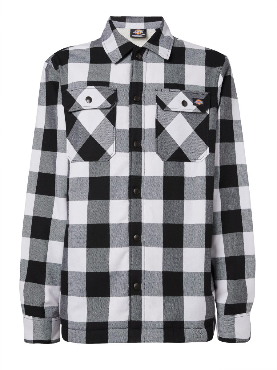 DICKIES Átmeneti dzseki 'SACRAMENTO'  fekete / fehér-hu