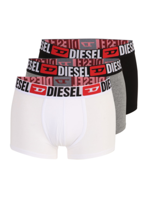 DIESEL Boxeralsók 'Damien'  szürke melír / piros / fekete / fehér-Hungary