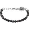 DIESEL Karkötő 'Beaded Studs'  fekete / ezüst