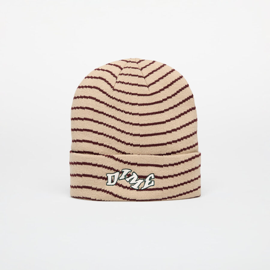 DIME College Wave Cuff Beanie Tan Universal-alacsony-ár