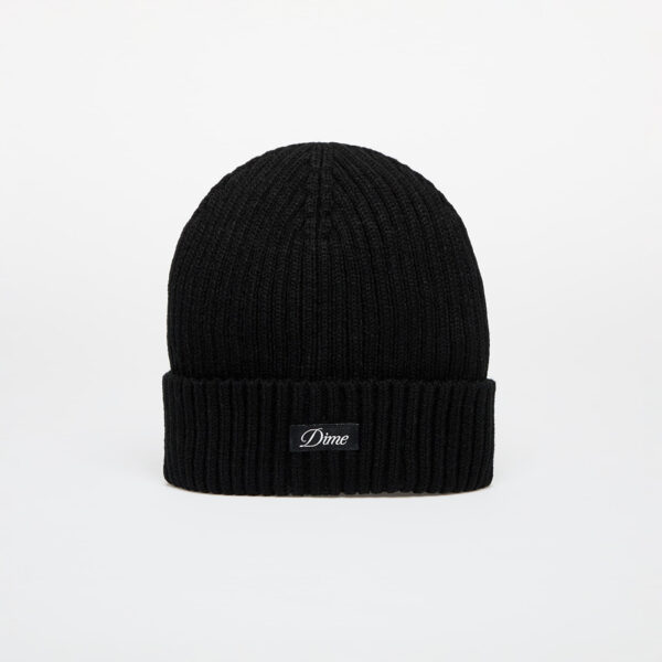 DIME Cursive Fold Beanie Black Universal-alacsony-ár