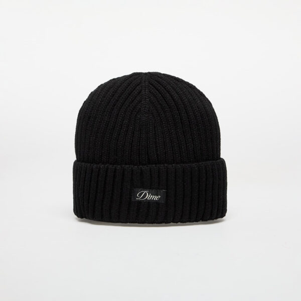 DIME Cursive Fold Beanie Black Universal-alacsony-ár