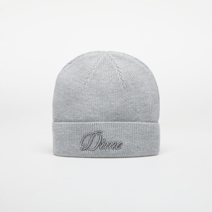 DIME Cursive Wool Fold Beanie Heather Gray Universal-alacsony-ár