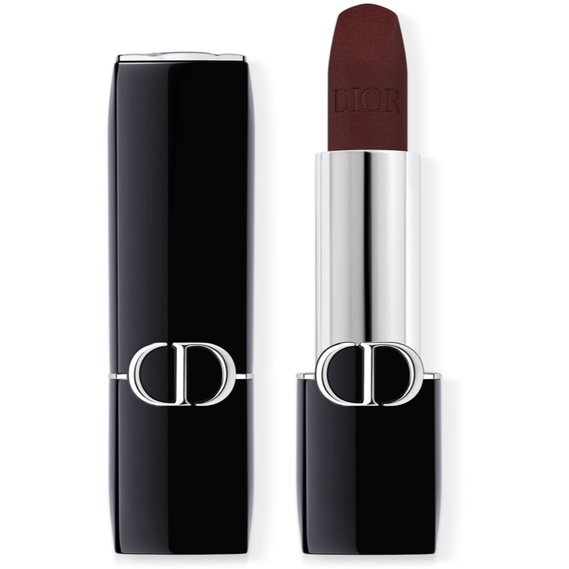DIOR Rouge Dior Balm hidratáló ajakbalzsam utántölthető árnyalat 001 Diormidnight 3