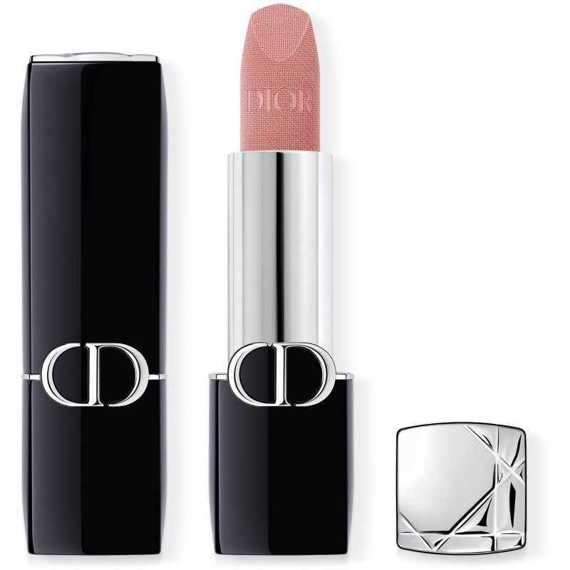 DIOR Rouge Dior hosszan tartó rúzs utántölthető árnyalat 220 Beige Couture Velvet 3