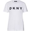 DKNY Póló 'FOUNDATION'  fekete / fehér