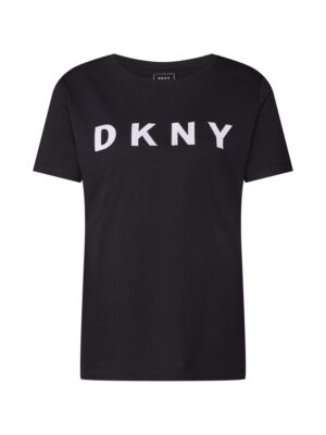 DKNY Póló 'FOUNDATION'  fekete / fehér-hu