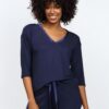 DKaren Woman's Set Edith Navy Blue