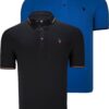 DOUBLE SET T8586 DEWBERRY MEN'S T-SHIRT-BLACK-SAKS
