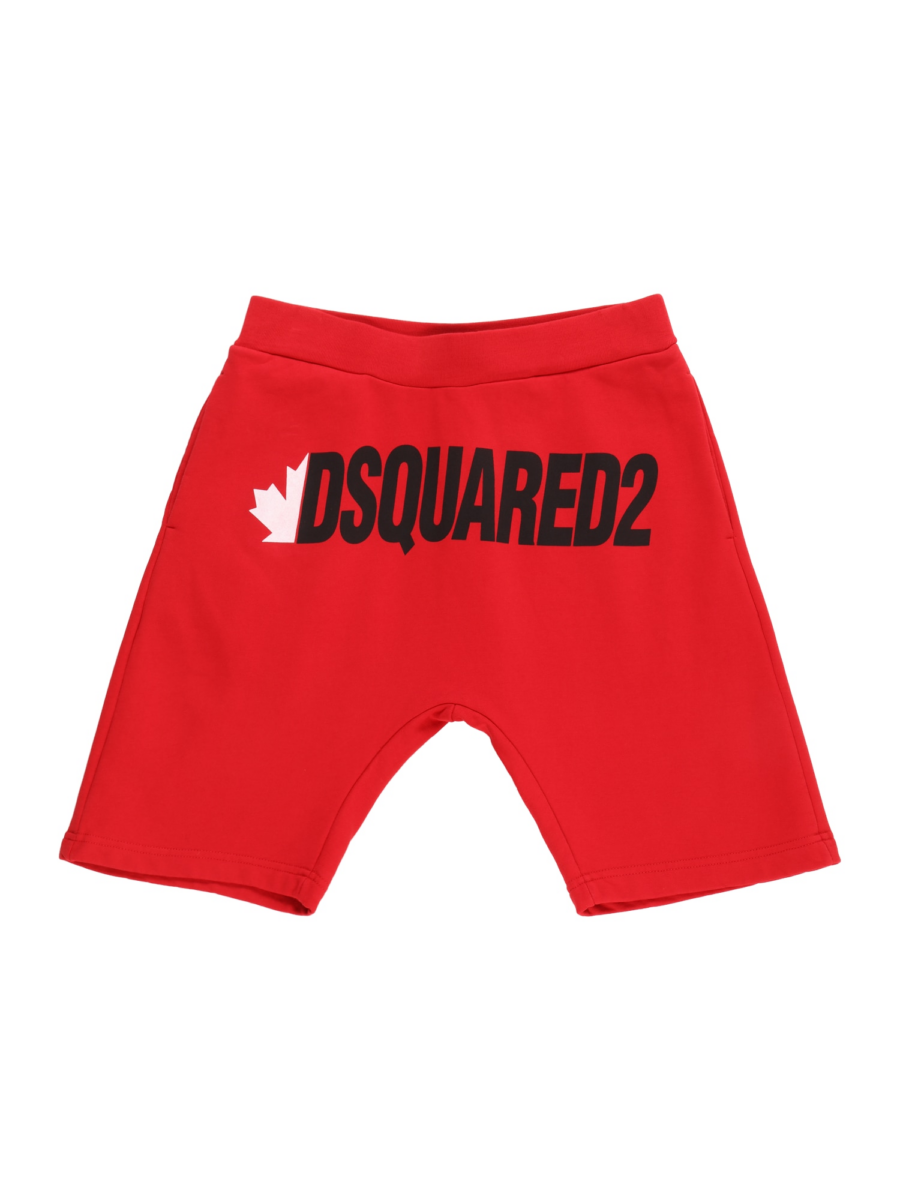 DSQUARED2 Nadrág  piros / fekete / fehér-Ár