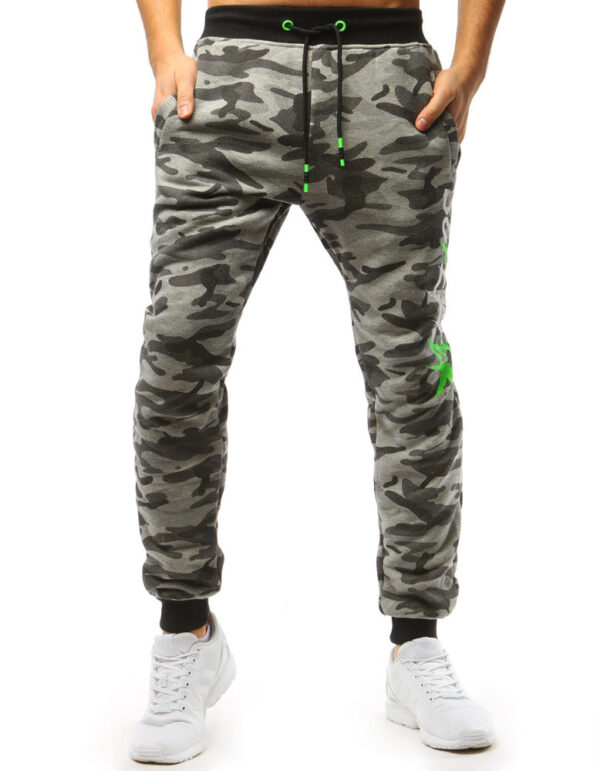 DStreet Férfi melegítőnadrág camo világoszürke színben