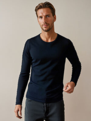 DStreet Sweter męski granatowy