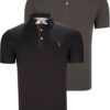 DUAL SET T8582 DEWBERRY FÉRFI PÓLÓ-FEKETE-KHAKI