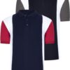 DUO SET T8596 DEWBERRY MEN'S TSHIRT-BLACK-NAVY BLUE