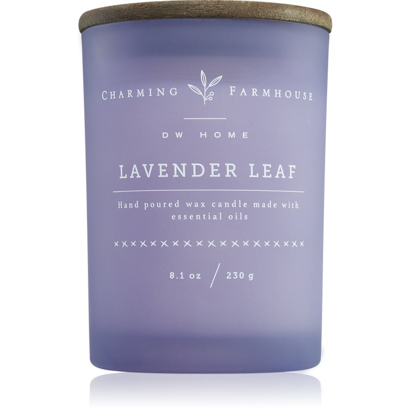 DW Home Charming Farmhouse Lavender Leaf illatgyertya 230 g