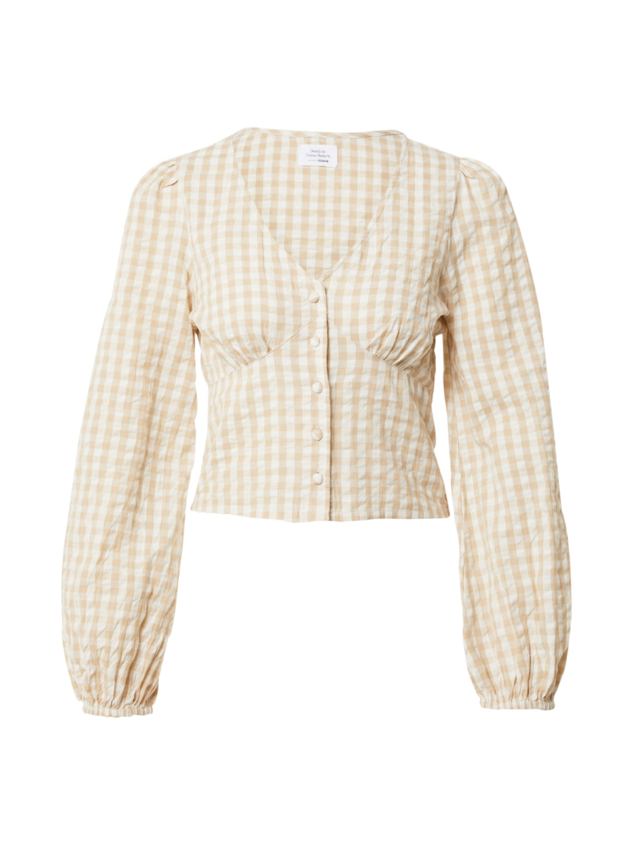 Daahls by Emma Roberts exclusively for ABOUT YOU Blúz 'Hailey'  bézs / fehér-Hungary