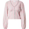 Daahls by Emma Roberts exclusively for ABOUT YOU Blúz 'Hailey'  fáradt rózsaszín / fehér-Hungary
