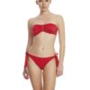 Dagi Red Lace-Up Single Bikini Bottom