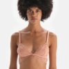 Dagi Salmon Soft Bra with Lace Piping Detail