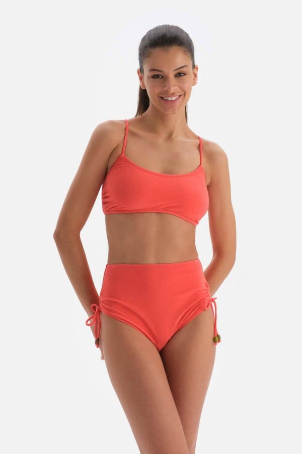 Dagi narancssárga magas derekú bikini alsó