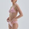 Dagi rózsaszín normál derékú bikini alsó