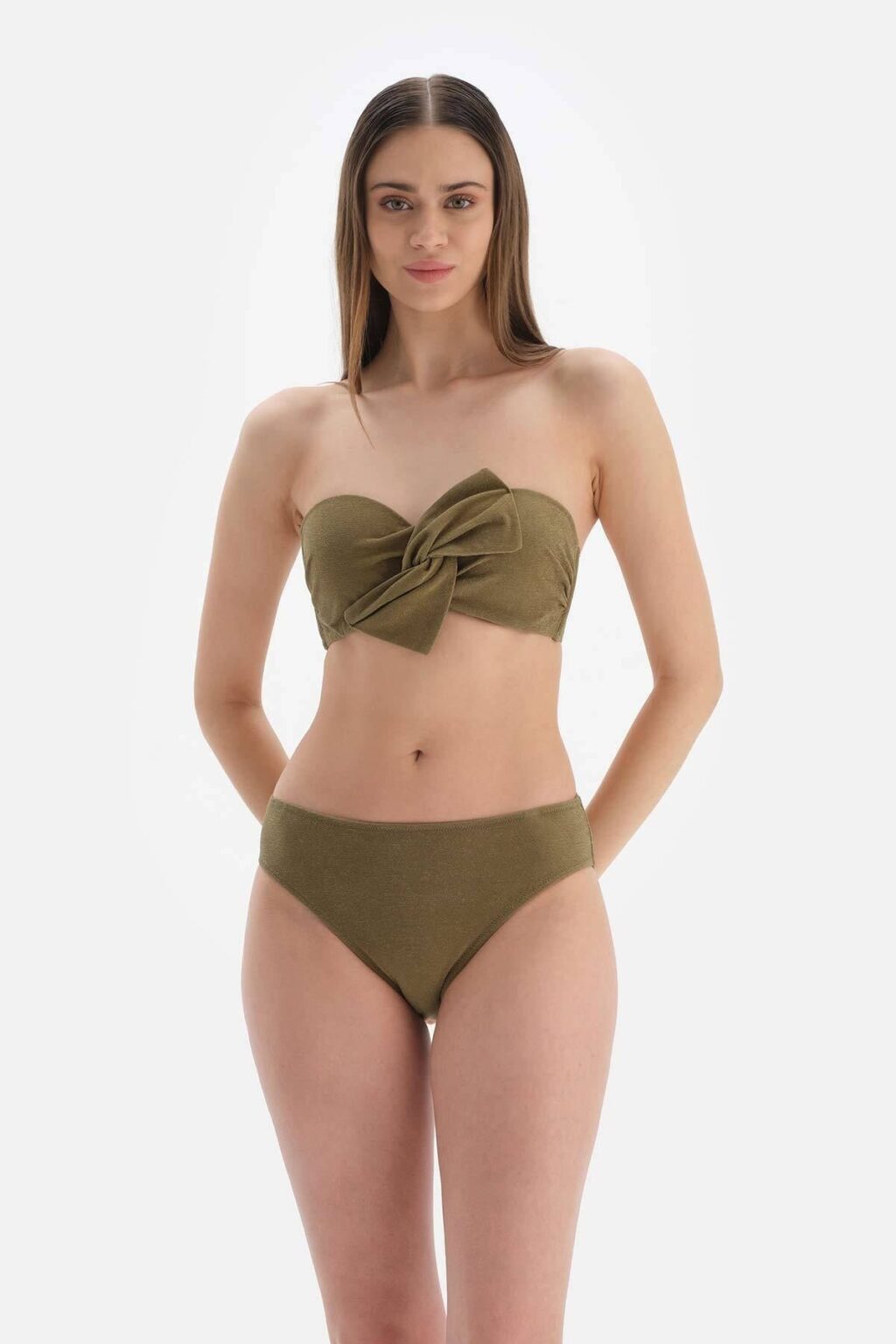Dagi zöld normál derék bikini alsó