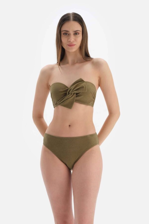 Dagi zöld normál derék bikini alsó