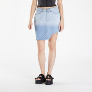Daily Paper Zella Monogram Denim Skirt Mid Blue S-alacsony-ár