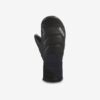 Dakine Galaxy Black Leather Gloves Mittens - Women