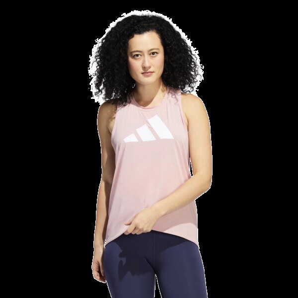 Dámské tílko adidas  3-Bar Logo Tank Wonder Mauve