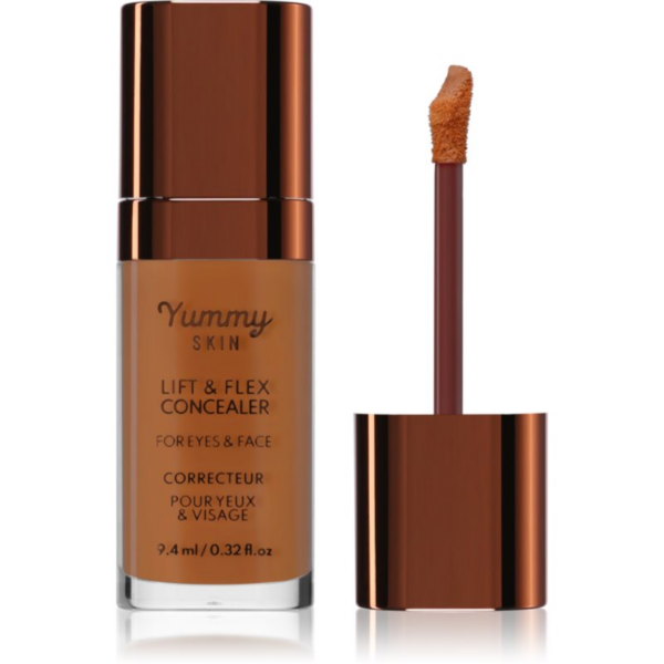 Danessa Myricks Beauty Yummy Skin Skin & Flex Concealer folyékony korrektor matt hatással árnyalat 14 - Dark With Golden Undertones 9.4 ml