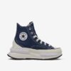 Dark Blue Ankle Sneakers on the Converse Run Platform Star Lega - Women