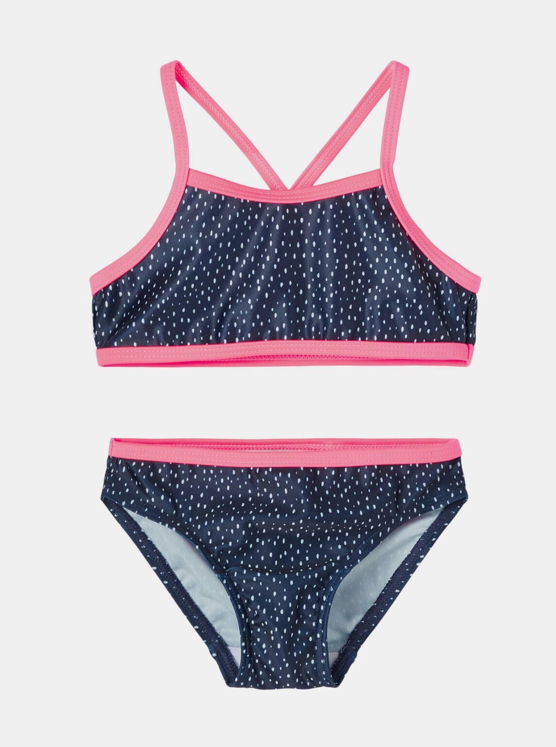 Dark Blue Girls Patterned Two Piece Swimwear name it Felisia - Unisex