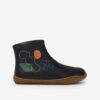Dark Blue Kids Patterned Ankle Leather Shoes Camper Sella Hy - Guys