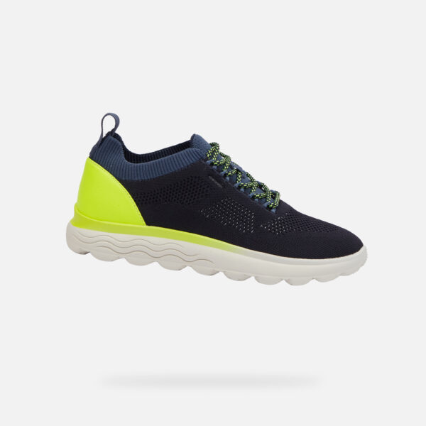 Dark Blue Men's Geox Spherica Sneakers - Men's