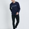 Dark Blue Men's Long Sleeve T-Shirt Guess Sorin - Men