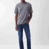 Dark Blue Mens Slim Fit Jeans - Men