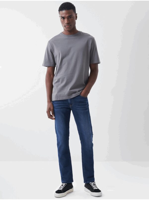 Dark Blue Mens Slim Fit Jeans - Men