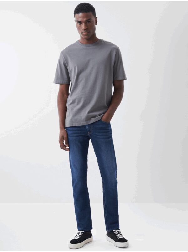 Dark Blue Mens Slim Fit Jeans - Men