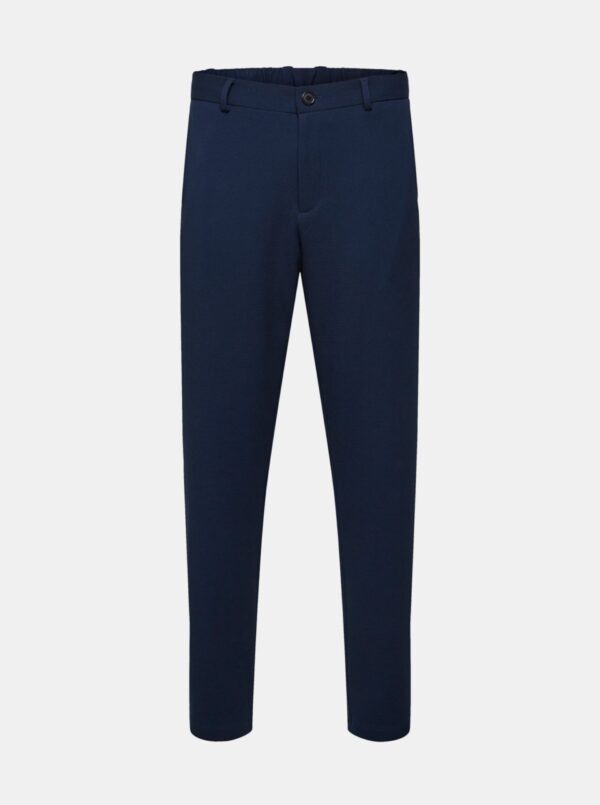 Dark Blue Pants Selected Homme-Tapered - Men Dark Blue Pants Selected Homme-Tapered - Men