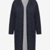 Dark Blue Patterned Ladies Cardigan Fransa - Ladies
