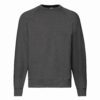 Dark Gray Men's Sweatshirt Raglan Sweat Fruit of the Loom