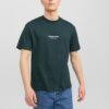 Dark Green Men's T-Shirt Jack & Jones Vesterbo - Men