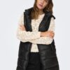 Dark Green Women's Quilted Faux Leather Cardigan ONLY New Anja - Women