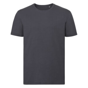 Dark Grey Men's T-shirt Pure Organic Russell