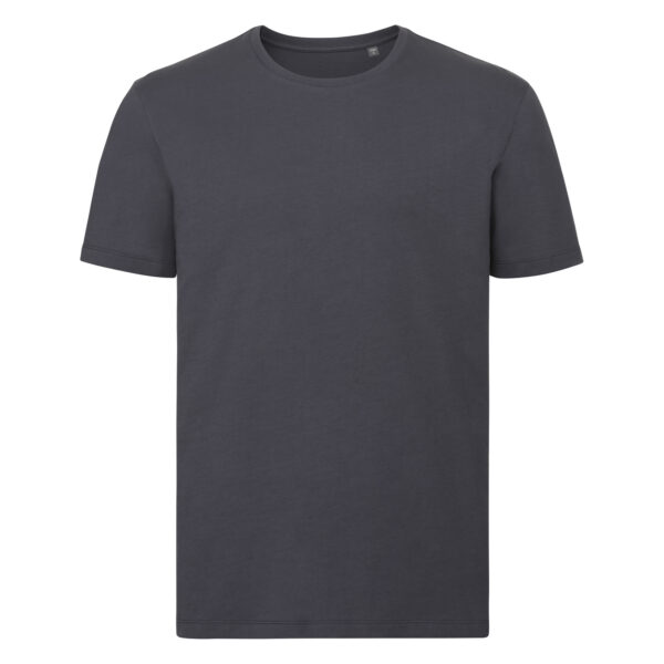 Dark Grey Men's T-shirt Pure Organic Russell