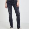 Dark Grey Womens Slim Fit Jeans Jeans - Women