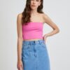 Dark Pink Crop Top Noisy May Brandon - Women