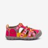 Dark Pink Girly Outdoor Sandals Keen Seacamp - Girls