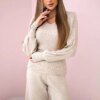 Dark beige sweater set